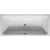 Duravit D-CODE vaňa obdĺžniková 180x80cm, akrylát 150l, Biela 700101000000000