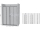 Ravak BLDP4-180, 4-dielne sprchové dvere do niky, posuvné, 180x190 Biela,Transp +vešiak