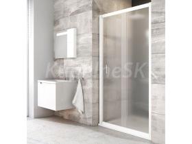 Ravak BLDP2-110, 2-dielne sprchové dvere do niky, posuvné, 110x190 cm, Biela,Grape+vešiak