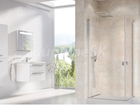 Ravak CHROME CRV1-90 sprchové dvere pre rohový s. kút, krídlové, Satin,Transp