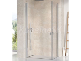 Ravak CHROME CRV1-90 sprchové dvere pre rohový s.kút,krídlové, Bright alu,Transpar+Cleaner