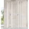 Ravak CHROME CRV2-80 sprchové dvere pre rohový s. kút, krídlové, Biela,Transparent+Cleaner