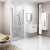 Ravak CHROME CSD1-80, 1-dielne sprchové dvere do niky Satin,Transparent + Cleaner