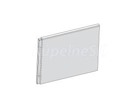 RAVAK Panel A bočný CHROME 75 snowwhite CZ74130A00