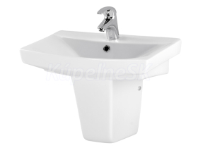 Cersanit CARINA 55 Umývadlo nábytkové 55x44cm s prepadom, otvor pre bat, Biela K31-005 K31