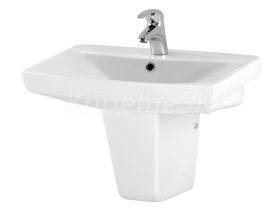 Cersanit CARINA 60 Umývadlo nábytkové 60x41,5cm s prepadom, otvor pre bat, Biela K31-006