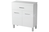 Cersanit S543-010-DSM OLIVIA komoda 70x83x30cm v demonte, Biela Lesk