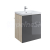 Cersanit SMART 60 Skrinka 60x68x45 pod umývadlo COMO 60, Light Ash/Šedá lesk S568-019