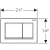 Geberit 115.080.KJ.1 OMEGA 30 ovládacie tlačidlo, Plast, Biela/Chróm Lesklý/Biela