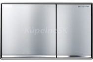 Geberit 115.081.GH.1 OMEGA 60 ovládacie tlačidlo zalícované, Zinok, Chróm brúsený