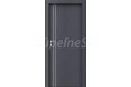 PORTA Doors SET Rámové dvere LINE, vzor B.1, farba Antracit, so zárubňou a kľučkou