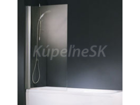 Santech Aurora 1 vaňová zástena, 1-dielna, 85x150, rám chrómový, výplň sklo číre