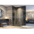 Aquatek GLASS R21 Rohový sprchový kút 120x80x195cm, 1-krídlové dvere, chróm, číre sklo