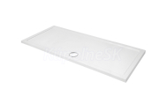 Aquatek SMC Rohová sprchová vanička tvrdený polymér 170x80cm, nízka samonosnáasifónakrytka