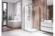 Aquatek HOLIDAY A4 Rohový sprchový kút 90x90x195cm, posuvné dvere, chróm, sklo číre