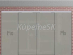 JAP posuvný systém Trix Heavy Atyp fixná stena + dvojkrídlový posuv + fixná stena