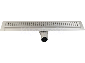 Gelco MANUS ONDA nerezový sprchový kanálik s roštom, 650x130x55 mm