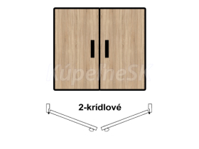 DTD dvierka - príplatok za prevedenie - 2-krídlové