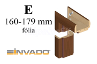 INVADO obložková nastaviteľná zárubňa pre hrúbku steny E 160-179 mm iba do akc.setu