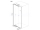 Aqualine AMICO 70 sprchové dvere do niky 740-820x1850 mm Číre/Biela Pivotové dv.