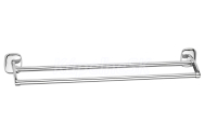 Aqualine RUMBA dvojitý držiak uterákov 600mm, chróm RB111