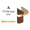 INVADO obložková nastaviteľná zárubňa, pre hrúbku steny A 75-94 mm, fólia Enduro