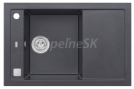 Alveus FORMIC 30 kuchynský granitový drez so sifónom 76x50 - G-91 Black 1108032