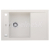 Alveus FORMIC 30 kuchynský granitový drez so sifónom 76x50 - G-11 White 1128396