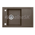 Alveus FORMIC 30 kuchynský granitový drez so sifónom 76x50 - G-03 Chocolate 1108029