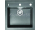 Alveus FORMIC 20 kuchynský granitový drez so sifónom 52x51 - G-91 Black