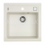 Alveus FORMIC 20 kuchynský granitový drez so sifónom 52x51 - G-11 White 1128395