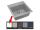 Alveus FORMIC 20 kuchynský granitový drez so sifónom 52x51 - G-11 White