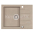 Alveus ROCK 30 kuchynský granitový drez so sifónom 59,5x47,5 - G-02 Pebble