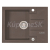 Alveus ROCK 30 kuchynský granitový drez so sifónom 59,5x47,5 - G-03 Chocolate