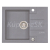 Alveus ROCK 30 kuchynský granitový drez so sifónom 59,5x47,5 - G-04 Steel
