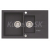 Alveus ROCK 70 kuchynský granitový drez so sifónom 78x48 - G-05 Twilight 1107853