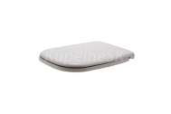 Duravit D-Code Seat and cover D-Code, white w. soft closure, hinge plastic