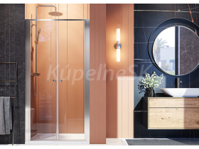 Aquatek FAMILY B02 Sprchové dvere do niky 80x190cm, krídlové dvere, chróm, sklo grape