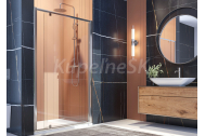 Aquatek FAMILY B5 Sprchové dvere do niky 100x190 cm,pivotové dvere, chróm, sklo číre