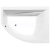 Polysan TANDEM R asymetrická vaňa 170x130x50cm, biela 97611