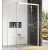 Ravak MATRIX MSDPS-120/80 R sprchové dvere a pevná stena,120/80x195, Biela,Transp +vešiak