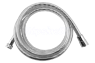 Aqualine LASER plastová sprchová hadica, hladká, 200cm, chróm / biela