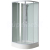 Aqualine AIGO štvrťkruhová sprchová zástena 900x900x2060mm, číre sklo+vanička+sprcha