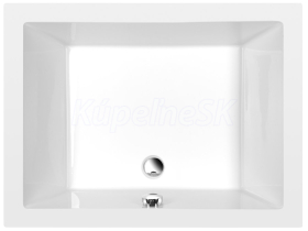 Polysan DEEP hlboká sprchová vanička obdĺžnik 100x75x26cm, biela