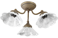 Sapho NAPOLI stropné svietidlo 3xE14,40W, 230V, keramické tienitko, bronz