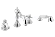 Sapho VIENNA štvorprvková batéria na okraj vane, chróm