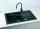 Alveus ROCK 130 kuchynský granitový drez so sifónom 78x48 - G-91 Black
