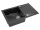 Alveus ROCK 130 kuchynský granitový drez so sifónom 78x48 - G-91 Black