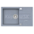 Alveus ROCK 130 kuchynský granitový drez so sifónom  78x48 - G-04 Steel