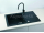 Alveus ROCK 130 kuchynský granitový drez so sifónom  78x48 - G-04 Steel